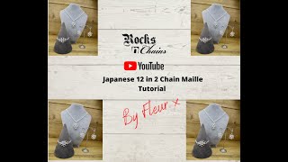 Japanese 12 in 2 Chain Maille Tutorial [upl. by Imoin178]