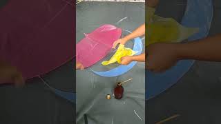 How to make kite  Paano gumawa ng Saranggola de Tingting  Cara membuat Layangan Wau bulan [upl. by Ttnerb]