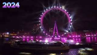 London Big Ben Chimes Real Life New Year 2024 Fireworks 🎆 [upl. by Malsi]