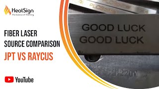 Fiber Laser Marking Comparison  JPT VS Raycus [upl. by Bozovich]