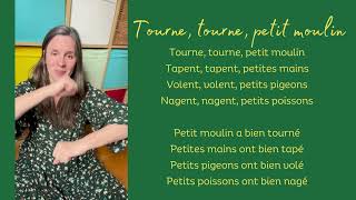 Tourne tourne petit moulin  A French song for children [upl. by Airb]