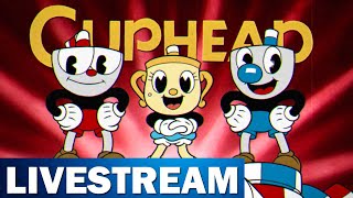 Cleaning up Trophies in Cuphead The Delicious Last Course  Livestream [upl. by Suiravad439]