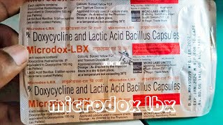 Microdox LBX Capsule Benifit amp Dose Doxycycline amp Lactic Acid Bacillus Uses microdox lbx capsule [upl. by Pet]