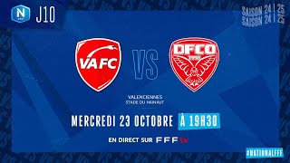 J10 I Valenciennes FC vs Dijon FCO en replay 20 I National FFF 20242025 [upl. by Olney]