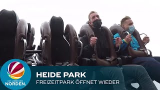 Heide Park Soltau Start in die FreizeitparkSaison 2022 [upl. by Ahsyekat]