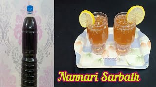 Nannari sarbath recipe in Tamil  Nannari syrub  Southas Passion [upl. by Sucramat]