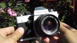 Praktica LTL Pentacon lens 1850mm M42 thread mount [upl. by Adalheid]