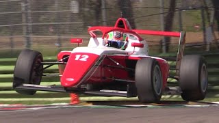 2022 Tatuus T021 New F4 Car Testing at Imola Circuit [upl. by Alywt]