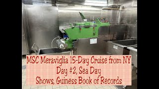 MSC Meraviglia 15Day Cruise Day 2 Sea Day Guiness Book Records Shows MSC Meraviglia shows [upl. by Ardnu]