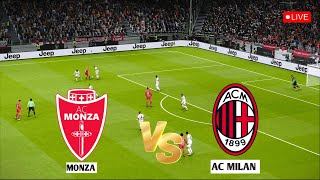 🔴 LIVE  MONZA vs AC MILAN  Serie A 202425 Full Match I eFOOTBALL PES 21 GAME [upl. by Atal]