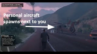 How to spawn personal aircraft next to you  GTA Online glitch [upl. by Iznyl]