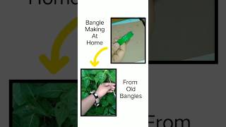 Bangle Making At Home From Old Bangle 🤍🖤🤎bongcreator diy handmade [upl. by Aneger]