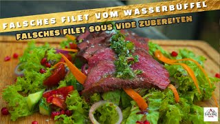 Falsches Filet vom Wasserbüffel  Wie macht man falsches Filet vom Grill  Rezept DADs BBQ [upl. by Elleved233]