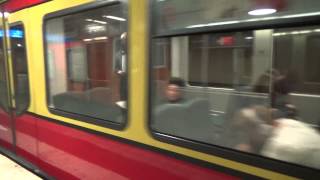 Berlin SBahn Train S1 BR481 arrive Oranienburger Straße [upl. by Lenej]