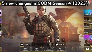 5 new changes made in COD MOBILE Season 4 [upl. by Nylsirk]