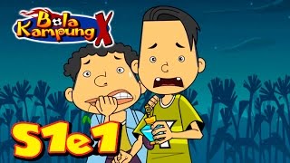 🇲🇾 Bola Kampung X  S1E1  Pelawat Dari Angkasa Lepas Malay  Kartun KanakKanak [upl. by Gianina]