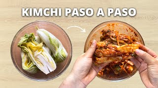 Cómo hacer KIMCHI Coreano en Casa paso a paso  Cocina con Coqui [upl. by Ahsemed]