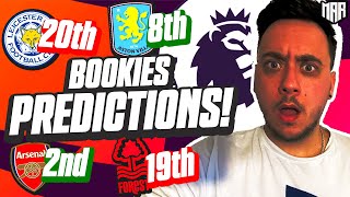 20242025 Premier League BOOKIES PREDICTIONS [upl. by Sewell]