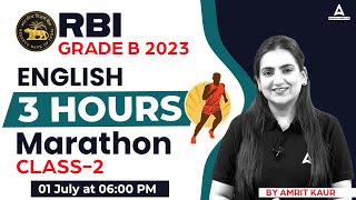 RBI Grade B English Marathon Class 2  English Marathon for RBI Grade B 2023  RBI Grade B English [upl. by Ylas]