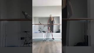 Deep Hip Stretching At The Ballet Barre To improve Hip Flexibility [upl. by Tarsuss]