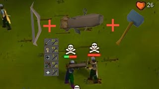 THE ULTIMATE DEADLY STACKING DAMAGE 3 IN F2P  OSRS PKING  STEROIDS [upl. by Merralee]