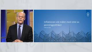 Pressträff om det penningpolitiska beslutet i februari 2022 [upl. by Franck]