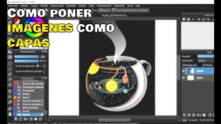 Como usar imágenes como capas en Medibang pro [upl. by Nivets]