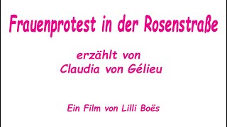 Frauenprotest in der Rosenstraße [upl. by Nue]