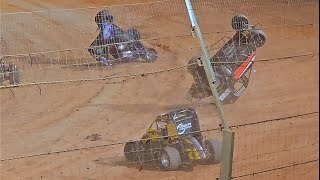 Baypark Speedway Bill Buckley Midget Classic amp Fireworks Meeting Snippets  31124 [upl. by Tedd]