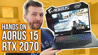 Aorus 15 2019 w RTX 2070 Hands On Best MidRange Priced RTX Laptop [upl. by Mayce501]