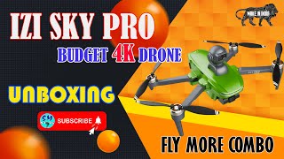 IZI Sky Pro Drone Unboxing  Fly More Combo  Best Budget 4K Camera Drone  Made in India  SM Vlogs [upl. by Naaitsirhc]