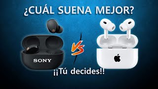 Escucha tu mismo la diferencia Sony WF1000XM5 vs AirPods Pro 2 [upl. by Piwowar]