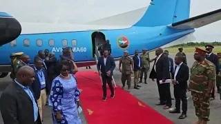 President Hakainde Hichilema Arriving here at Mansa Airport in Mansa District Zambia news today [upl. by Patrica]