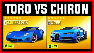 Asphalt 9 Toroidion 1MW VS Bugatti Chiron [upl. by Chiarra]