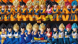 Dragon Ball Sparking ZERO 【GOKU Every transformation VS Vegeta Every transformation】 Marathon battle [upl. by Abrahamsen]