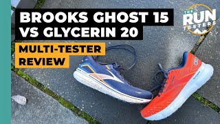 Brooks Glycerin 20 vs Brooks Ghost 15 Which Brooks cushioned shoe is best [upl. by Neurath]