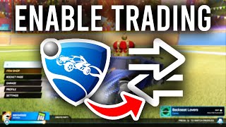 How To Enable Trading In Rocket League  Full Guide [upl. by Dustman]