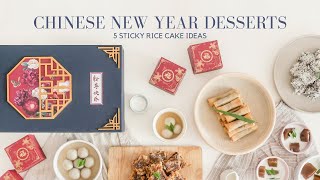 5 Sticky Rice Cake Nian Gao 年糕 Ideas  Chinese New Year Desserts [upl. by Negem]