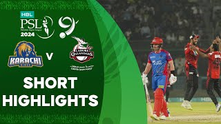 Shorts Highlights  Karachi Kings vs Lahore Qalandars  Match 26  HBL PSL 9  M1Z2U [upl. by Selwin]