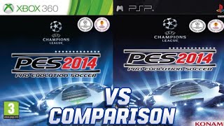 PES 2014 Xbox 360 Vs PSP [upl. by Alice]