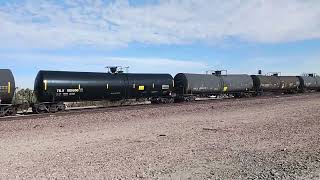 Ethanol Tankers westbound in Daggett California thatcurveguy bnsf [upl. by Obau886]