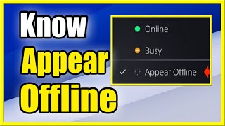 How to Know if Someone is Appearing Offline on PS5 Easy Method [upl. by Nniuq36]