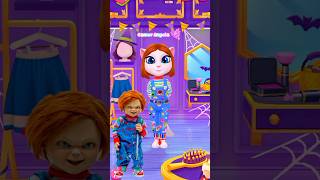 My Talking Angela Scooby Do Pa Pa New Edit 😍 Chucky Tiffany Gled cosplay [upl. by Agni545]