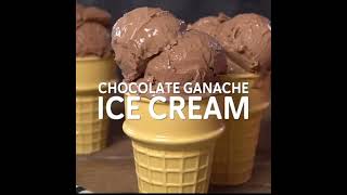 CHOCOLATE GANACHE ICE CREAM shorts要不要一些巧克力雪糕做甜点helado de ganache de chocolateआइसक्रीम [upl. by Vigen]