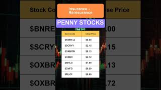 Insurance  Reinsurance Penny Stocks [upl. by Asilram]