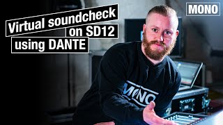 How to multitrack for virtual soundcheck using a DMI Dante card on DiGiCo [upl. by Clellan914]