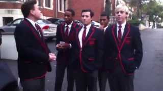 The Warblers at a Glee filming [upl. by Nairehs]