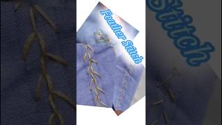 How to sew Straight Center Feather Stitch [upl. by Lerrej]