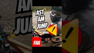 Komplett verbogen 👀 mtb mountainbike mtbtricks downhillmtb enduromtb freeride bike [upl. by Palmore]