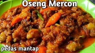 Resep oseng mercon tetelan sapi pedas mantap  oseng mercon daging sapi [upl. by Filmer]